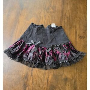 Elektra Frill Canvas Mini women Skirt size 8